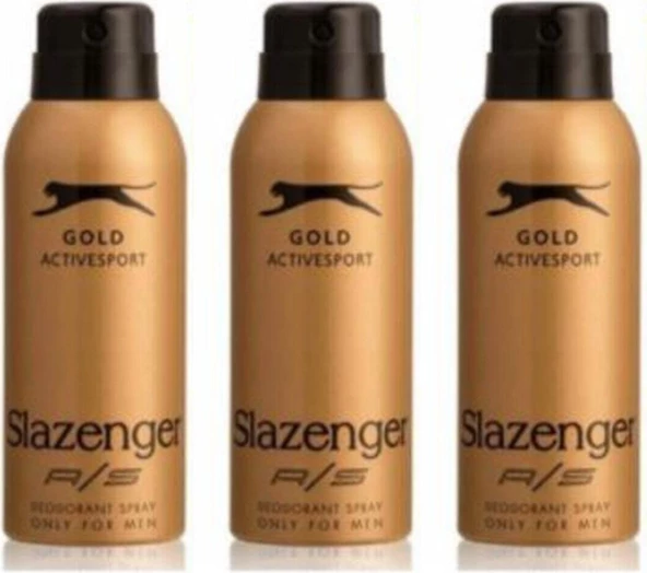 Slazenger Erkek Gold Deodorant 3'lü Set