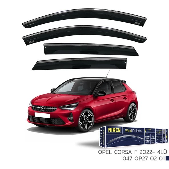 NİKEN Opel Corsa F 2022-  Kromlu Cam Rüzgarlığı ürün görseli 1