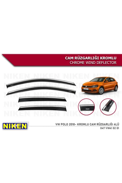 Volkswagen Polo 2018- Kromlu Cam Rüzgarlığı ürün görseli
