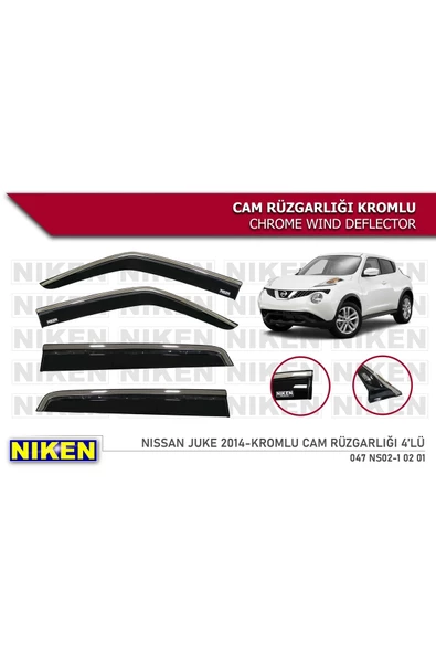 Nissan Juke 2014- Kromlu Cam Rüzgarlığı ürün görseli