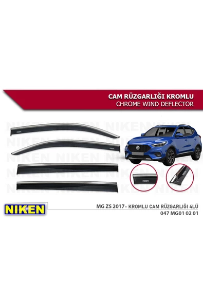 MG ZS 2017-2023 Kromlu Cam Rüzgarlığı - 1