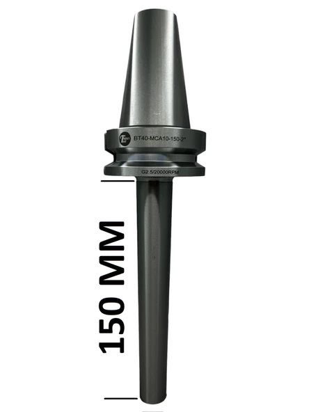 BT40 MCA10 - 150 BOY VİDALI TUTUCU M10X150 BOY VİDALI TUTUCU 20.000 devir balans alınmıştır