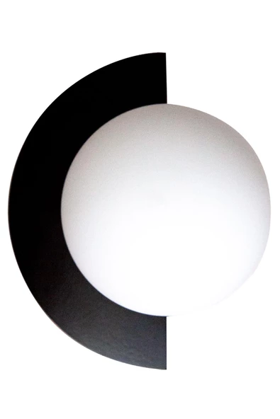 D-light Yarım Dünya Aplik Siyah