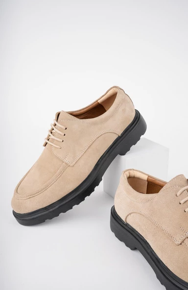 Muggo SAMUEL Garantili Günlük Klasik Hakiki Deri Casual Rahat Ortopedik Kalın Taban Erkek Ayakkabı - 7