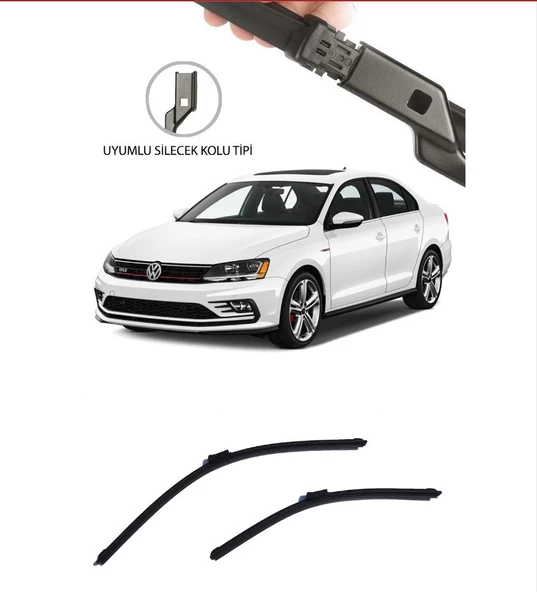 VW Jetta 2012 ve Sonrası Uyumlu Ön Takım Silecek