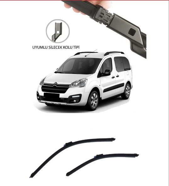 Citroen Berlingo 2008 ve Sonrası Uyumlu Ön Takım Silecek