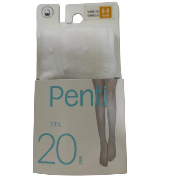 Penti Kız Çocuk Stil Desenli Külotlu Çorap 20 Denye - 3