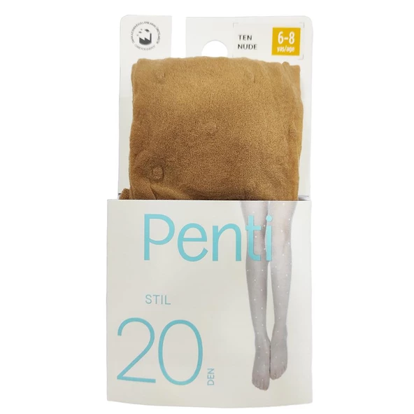 Penti Kız Çocuk Stil Desenli Külotlu Çorap 20 Denye - 4