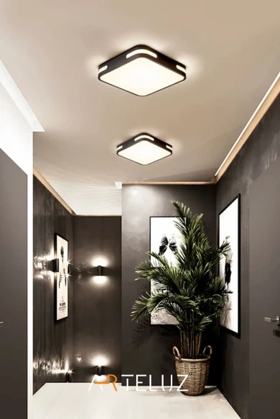 ARTELUZ KARE MODEL MODERN PLAFONYER AVİZE (30X30 CM) - Resim 3