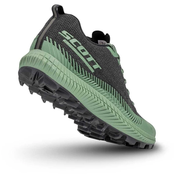 Scott Supertrac Ultra RC Erkek Patika Koşu Ayakkabısı SİYAH Yeşil - 3