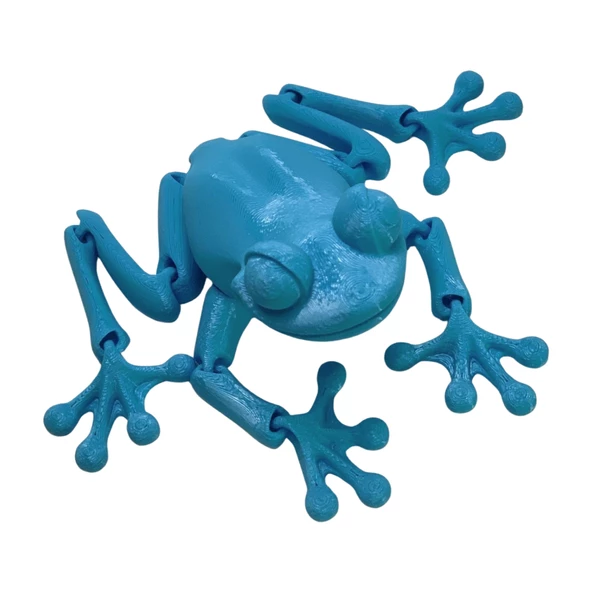 3D Hareketli Kurbağa Figürlü Oyuncak - Mavi - Resim 6