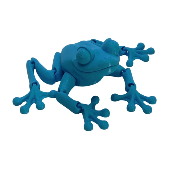 3D Hareketli Kurbağa Figürlü Oyuncak - Mavi - Resim 7
