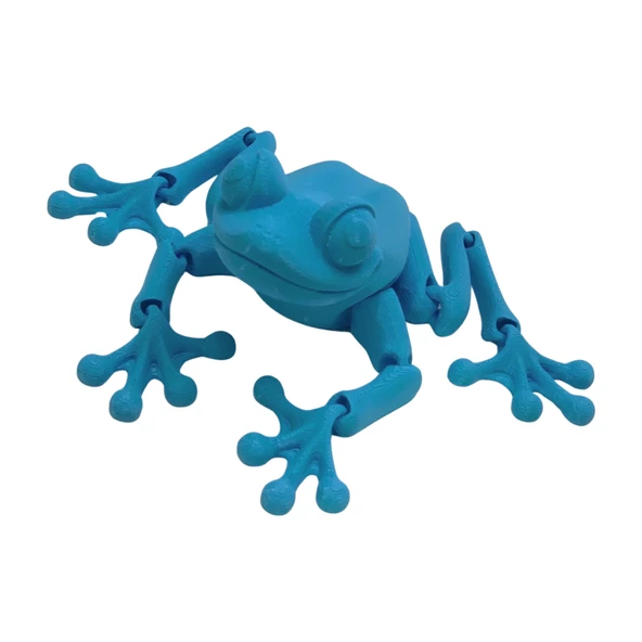 3D Hareketli Kurbağa Figürlü Oyuncak - Mavi - Resim 5