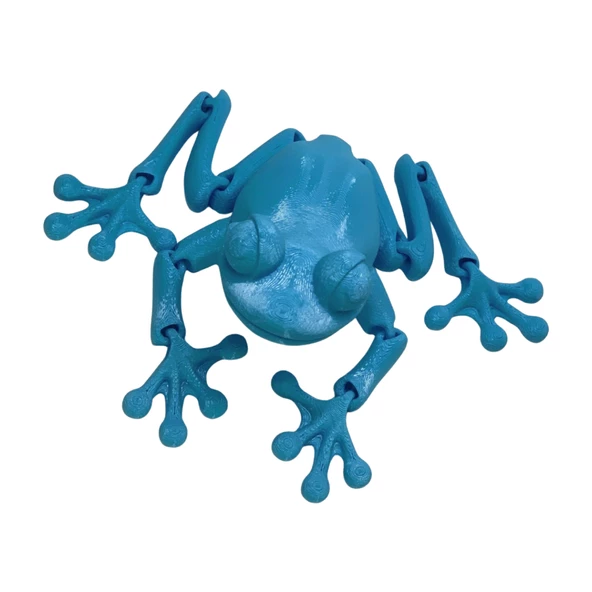 3D Hareketli Kurbağa Figürlü Oyuncak - Mavi - Resim 3