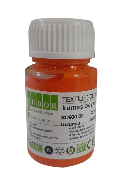 Kumaş Boyası Tişört Çanta Tekstil Boyası 25 ml 1 Adet Südor Kumaş Boyası Tek Şişe 1 Adet - 9