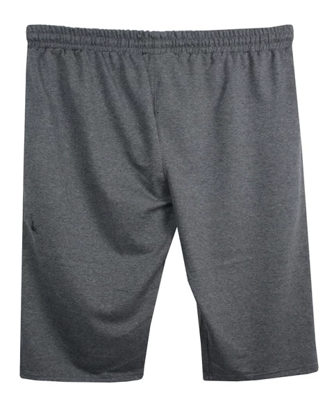 Erkek Büyük Beden 115-154 Kilo Arası İçin Uygun Nakışlı Penye Kapri Antrasit - 3