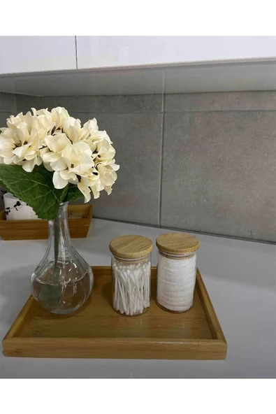 Bambu Çok Amaçlı Düzenleyici Sunum Tepsisi (33 Cm X 22 Cm) Royaleks-81287 - 2