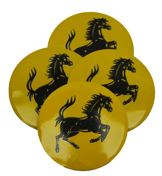 Jant Göbek Arma Ferrari Sticker 4'lü Set - 3