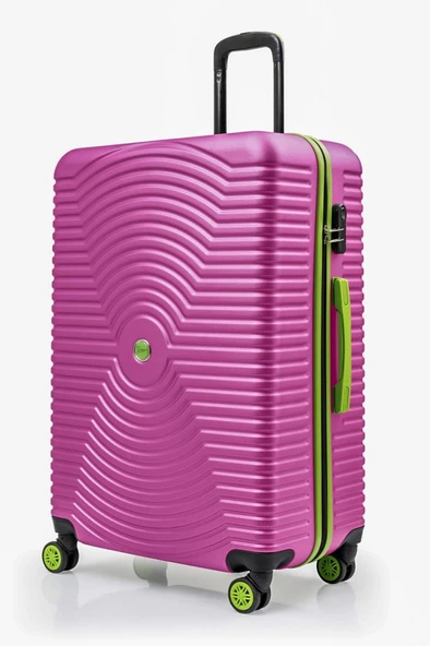 Büyük Boy Valiz 4x2 Teker Pembe 1169