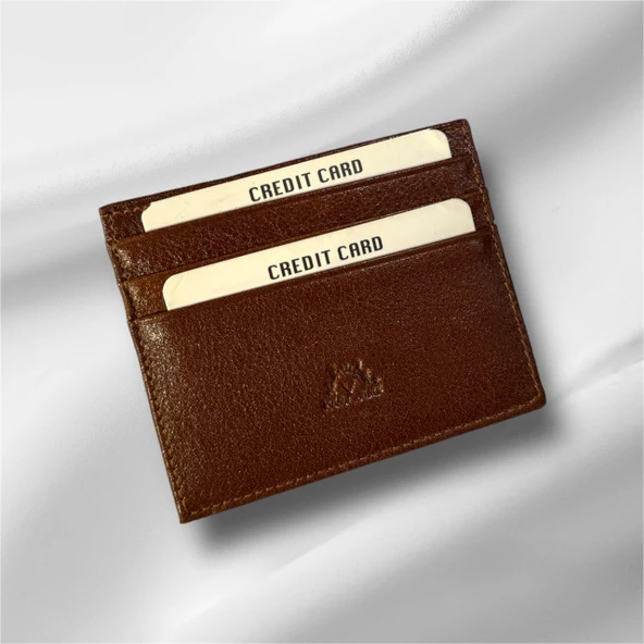 Erkek %100 Deri Kartlık Cuzdan Kahverengi - 2