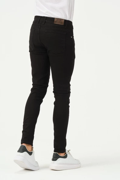 Erkek Sknny Fit Jogger Kot Pantolon Siyah - 10
