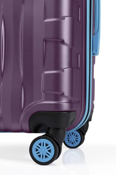 Büyük Boy Valiz 4x2 Teker Mor 1167 - 5