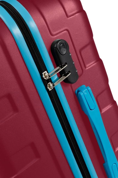 Büyük Boy Valiz 4x2 Teker Bordo 1167 - 4