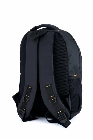 3 Bölmeli Sırt Çantası (Laptop Bölmeli) Siyah-Turuncu 5151 - 3