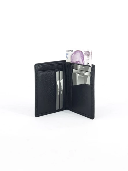 Louisiana Polo Hakiki Deri Erkek Cüzdan Siyah 1755 - Resim 3