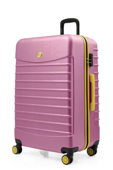 Büyük Boy Valiz 4x2 Teker Pembe 1168