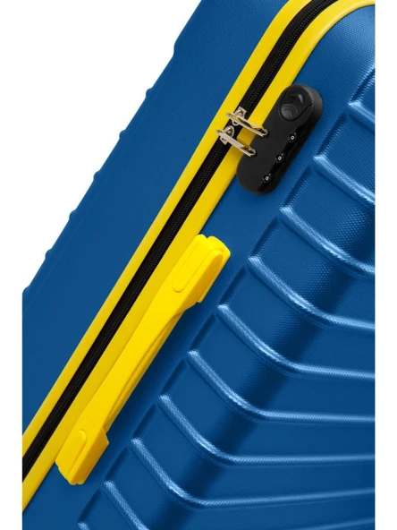 Orta Boy Valiz 4x2 Teker Mavi 1168 - Resim 4