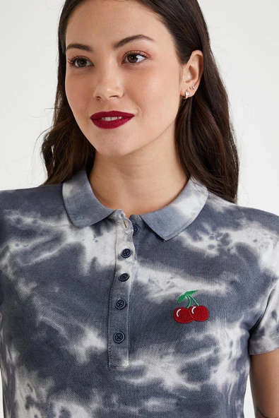 Kadın Batik Yıkamalı Elbise  Siyah - 2