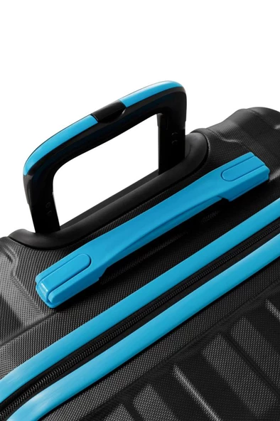 2'li Valiz Seti Büyük Boy - Orta Boy Siyah 1167 - Resim 6