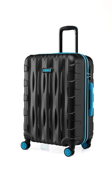 2'li Valiz Seti Büyük Boy - Orta Boy Siyah 1167 - Resim 2