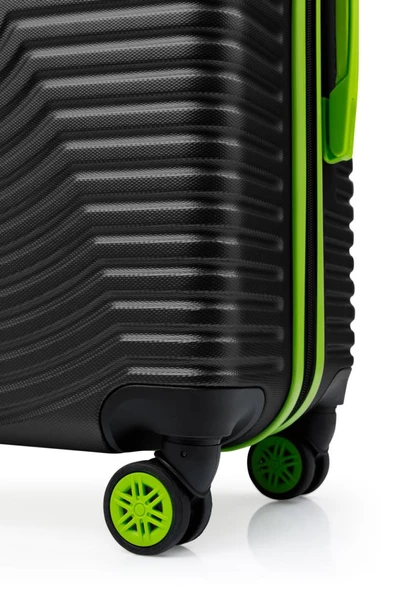 2'li Valiz Seti Büyük Boy - Orta Boy Siyah 1169 - Resim 4