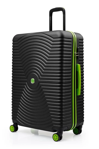 2'li Valiz Seti Büyük Boy - Orta Boy Siyah 1169 - Resim 2