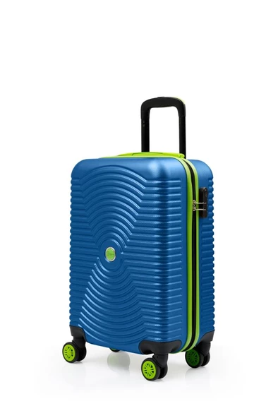Kabin Boy Valiz 4x2 Teker Mavi 1169