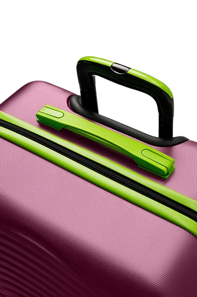 Orta Boy Valiz 4x2 Teker Mor 1169 - Resim 5