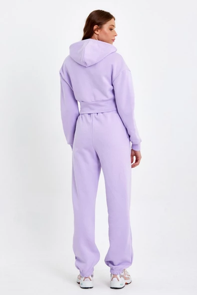 Kadın Jogger Eşofman Altı Lila - 5