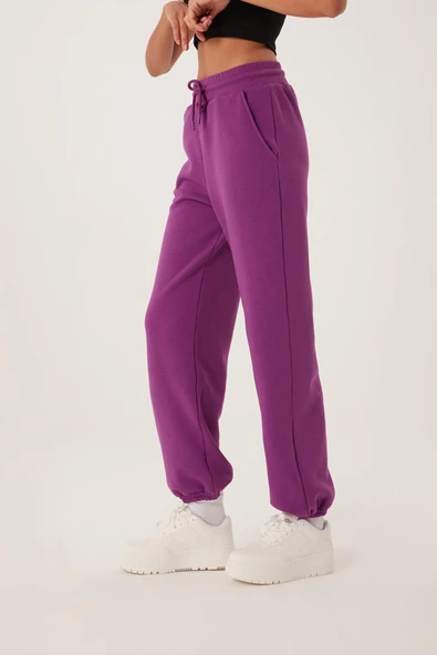 Kadın Jogger Eşofman Altı  Mor - 4