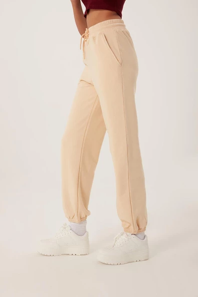 Kadın Jogger Eşofman Altı Ekru - 3