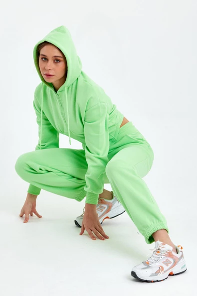 Kadın Jogger Eşofman Altı Yeşil - 4