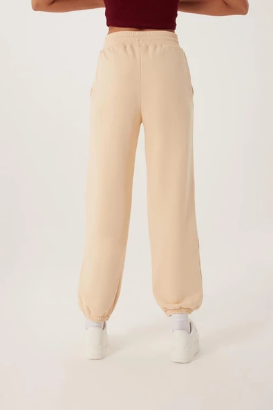 Kadın Jogger Eşofman Altı Ekru - 4