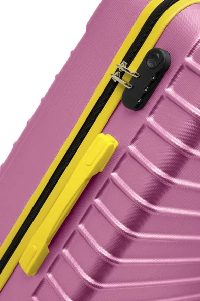 2'li Valiz Seti Orta Boy - Kabin Boy Pembe 1168 - 5