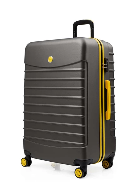 2'li Valiz Seti Büyük Boy - Orta Boy Antrasit 1168 - Resim 2