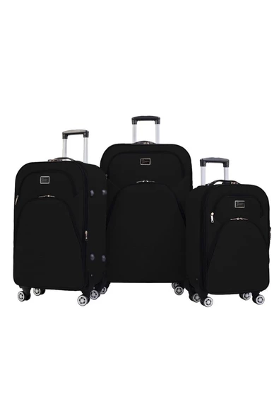3'lü Valiz Seti 4 Teker Kumaş Valiz Siyah 1081 ürün görseli 1
