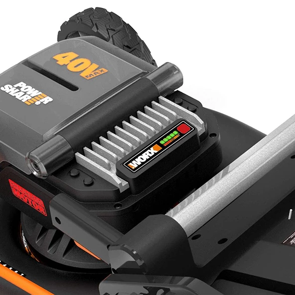 WORX WG748E 40Volt 4.0Ah. Li-ion 46CM Profesyonel Kömürsüz Şarjlı Çim Biçme - 11