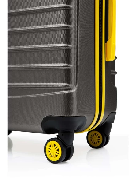 Büyük Boy Valiz 4x2 Teker Antrasit 1168 - Resim 3