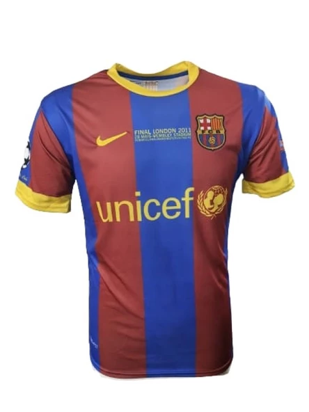 Barcelona B01570 Messi Çocuk 2011-2012 Sampiyonlar Ligi Nostalji futbol Forması RETRO