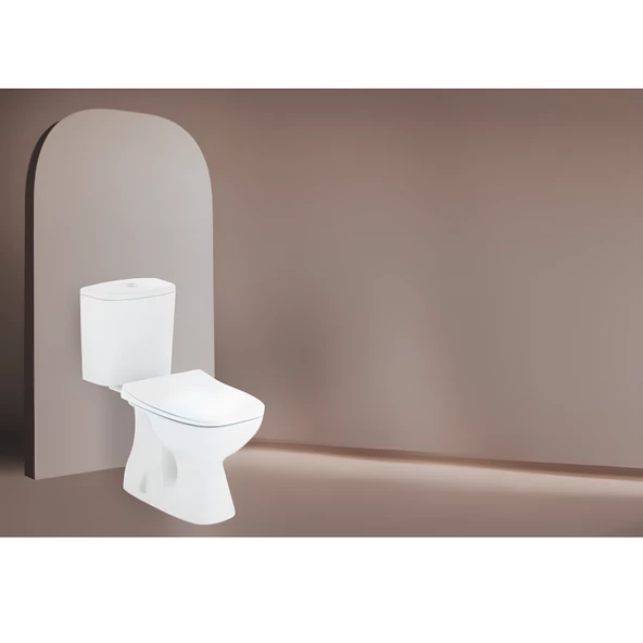 Seramiksan Alfa Altan Çıkışlı Klozet Takım A062011H - 3